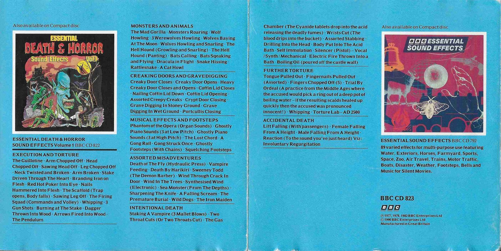 Middle of cover of BBCCD823